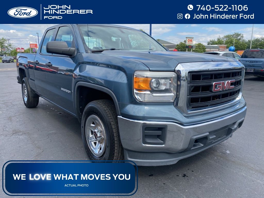 Cobalt Blue Metallic 2014 GMC Sierra 1500 Base Double Cab 4WD Pickup Truck Four-Wheel Drive 6-Speed Automatic Overdrive