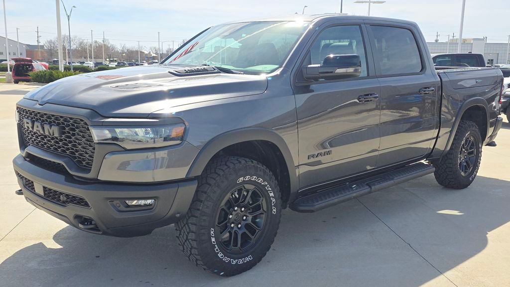 Gray (Granite Crystal Metallic Clearcoat) 2026 RAM 1500 Rebel Crew Cab 4WD Pickup Truck Four-Wheel Drive 8-Speed Automatic