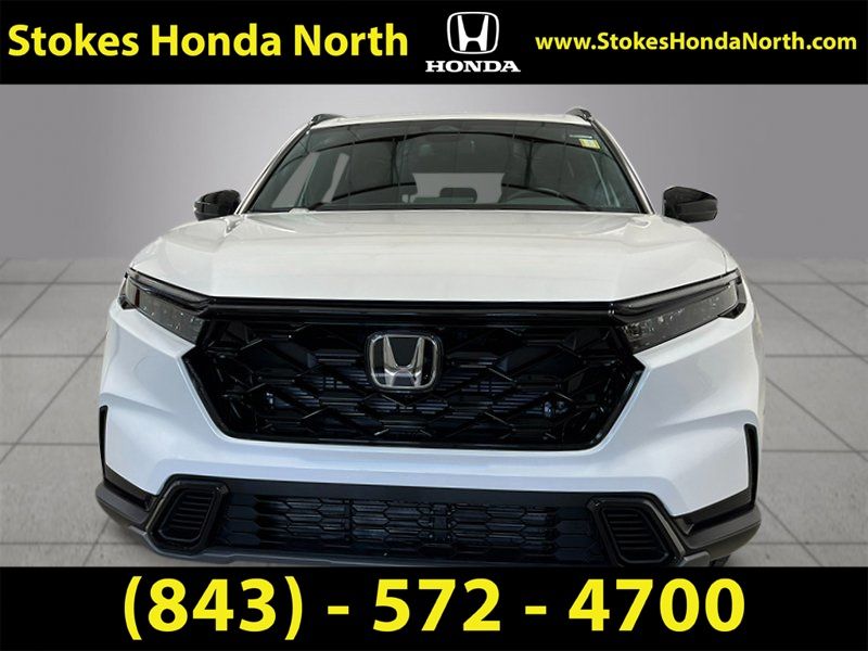 2025 Honda CR-V Hybrid Sport White at Stokes Honda North