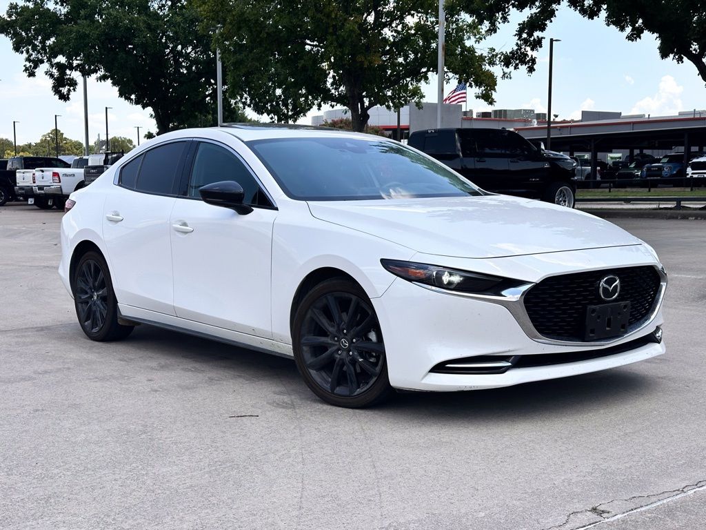 Snowflake White Pearl Mica 2021 Mazda MAZDA3 Sedan All-Wheel Drive 6-Speed Automatic