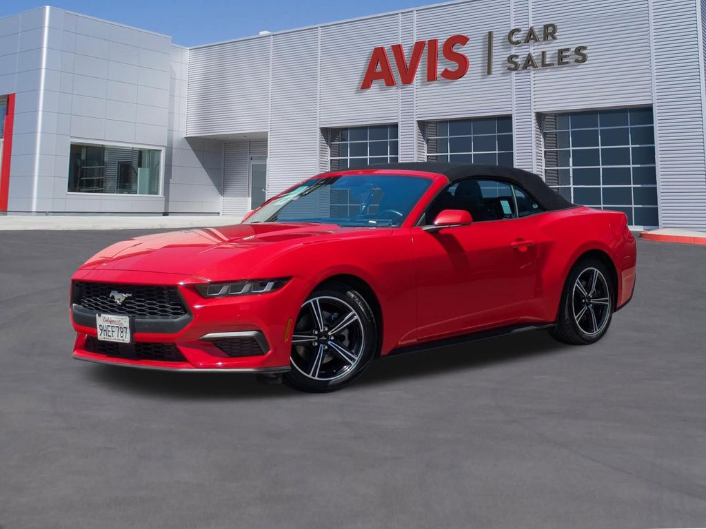 Race Red 2024 Ford Mustang EcoBoost Convertible RWD Convertible Rear-Wheel Drive Automatic