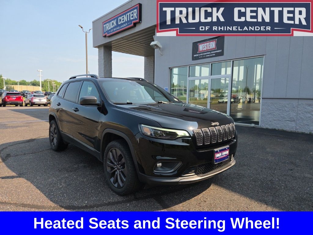 Diamond Black Crystal Pearlcoat 2021 Jeep Cherokee SUV / Crossover Four-Wheel Drive 9-Speed Automatic