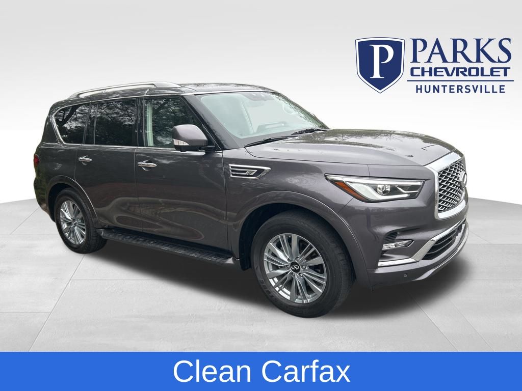 Anthracite Gray 2024 INFINITI QX80 Luxe 4WD SUV / Crossover All-Wheel Drive 7-Speed Automatic