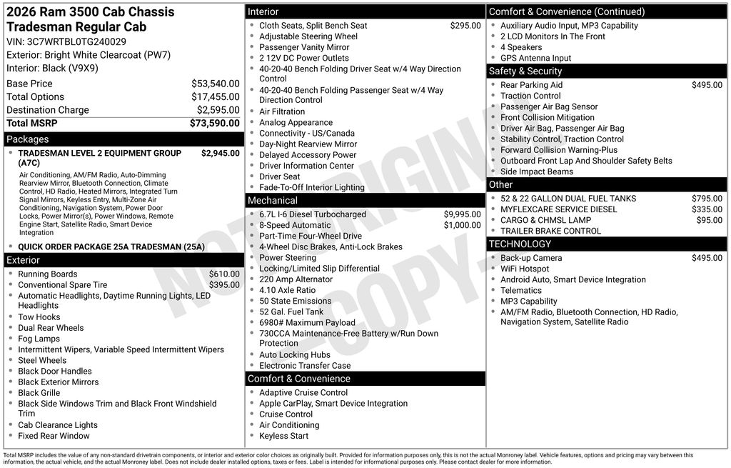 2026 RAM Ram 3500 Chassis Cab Tradesman's photo
