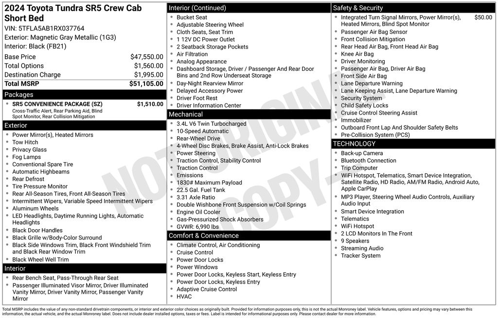 Used 2024 Gray Toyota SR5 image 4