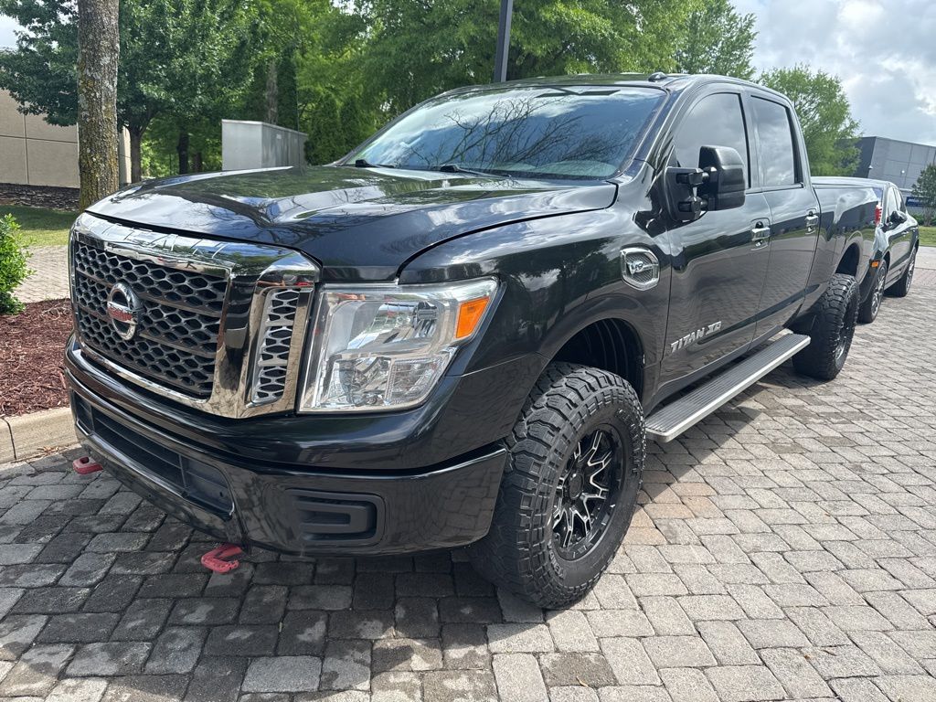 Gray (Magnetic Black) 2017 Nissan Titan Pickup Truck 7-Speed Automatic