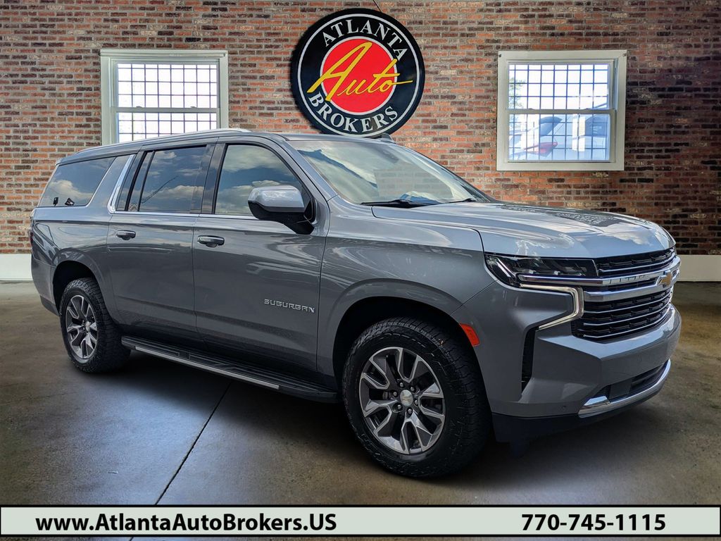 Gray (Satin Steel Metallic) 2022 Chevrolet Suburban SUV / Crossover Four-Wheel Drive 