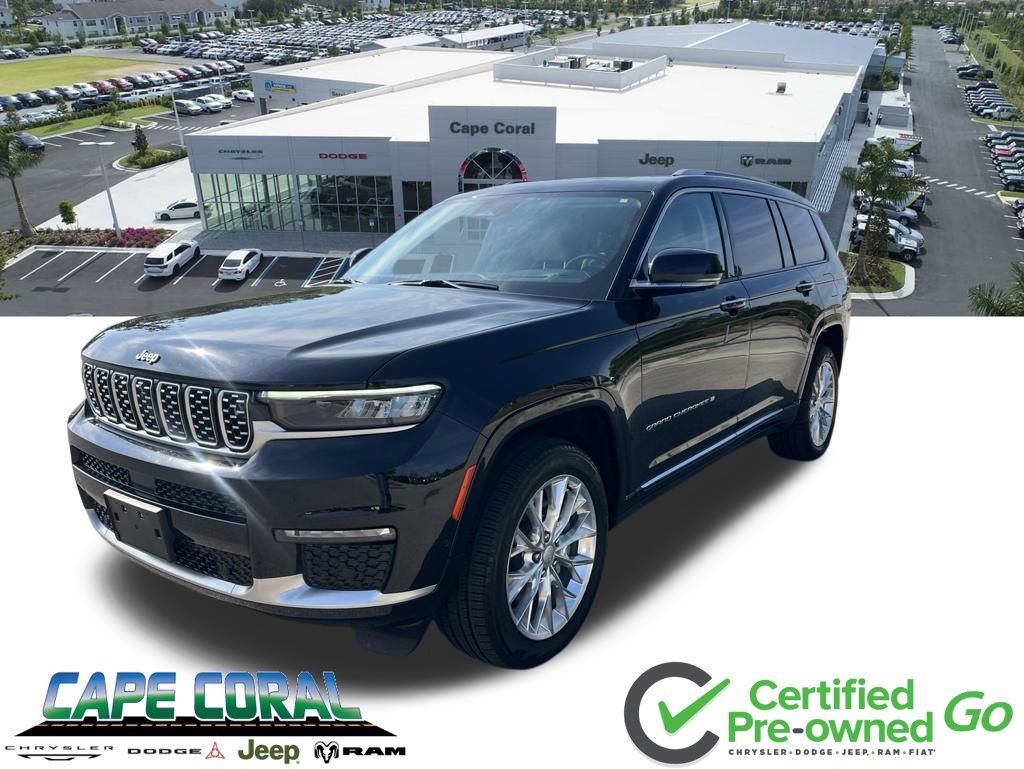 Diamond Black Crystal Pearlcoat 2021 Jeep Grand Cherokee L SUV / Crossover Four-Wheel Drive 8-Speed Automatic