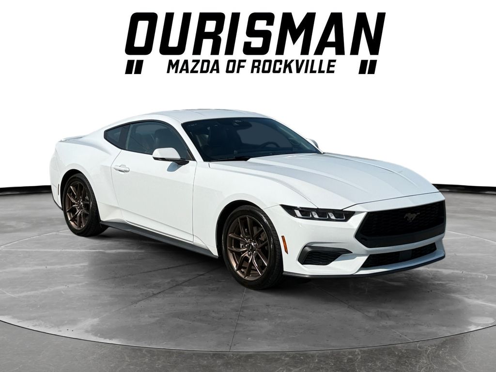 Oxford White 2024 Ford Mustang Coupe Rear-Wheel Drive Automatic