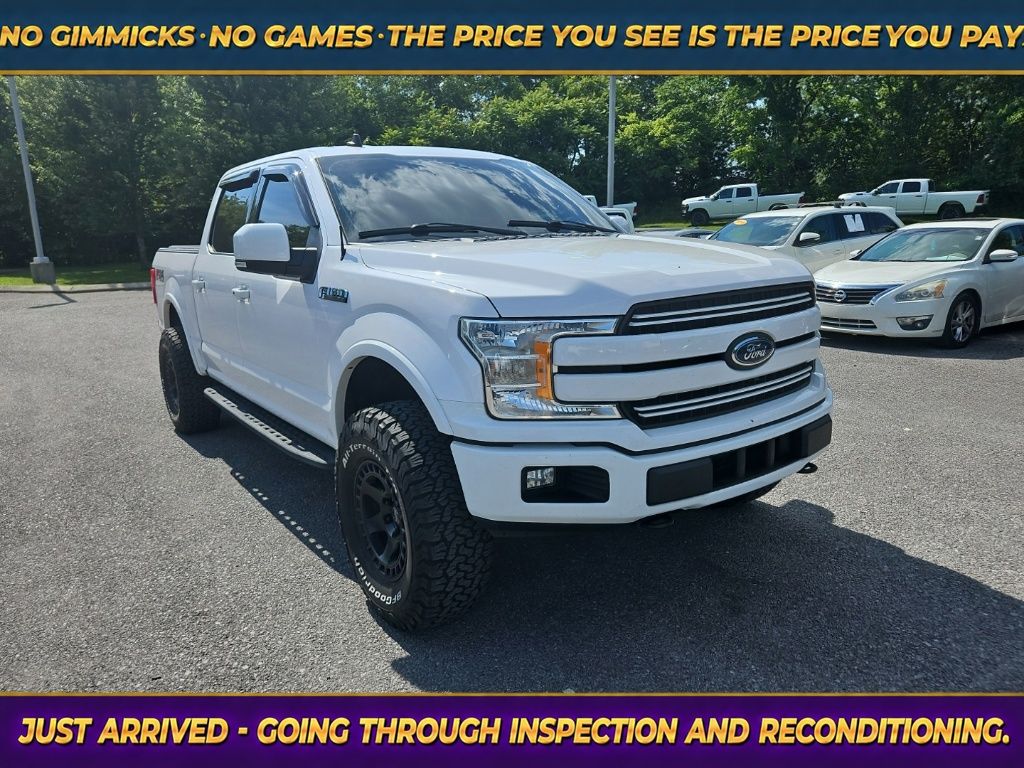 Oxford White 2020 Ford F-150 Lariat SuperCrew 4WD Pickup Truck Four-Wheel Drive Automatic