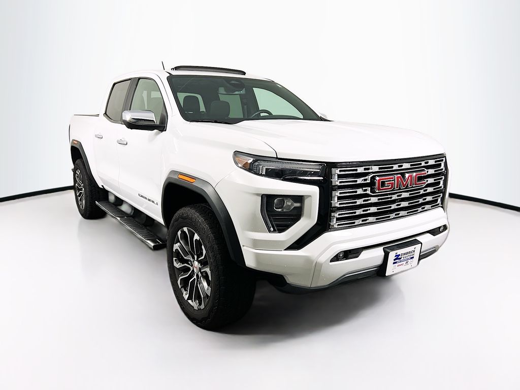 Summit White 2023 GMC Canyon Denali Crew Cab 4WD Pickup Truck Four-Wheel Drive 8-Speed Automatic
