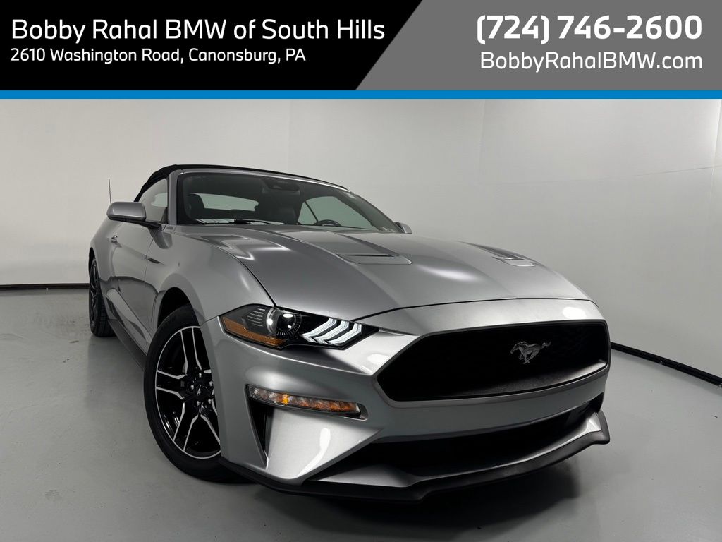 Iconic Silver Metallic 2022 Ford Mustang Convertible Rear-Wheel Drive Automatic