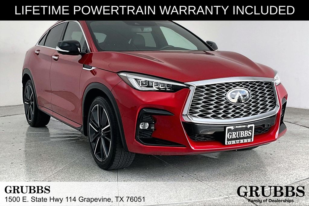 Dynamic Sunstone Red 2023 INFINITI QX55 Sensory AWD SUV / Crossover All-Wheel Drive Continuously Variable Transmission