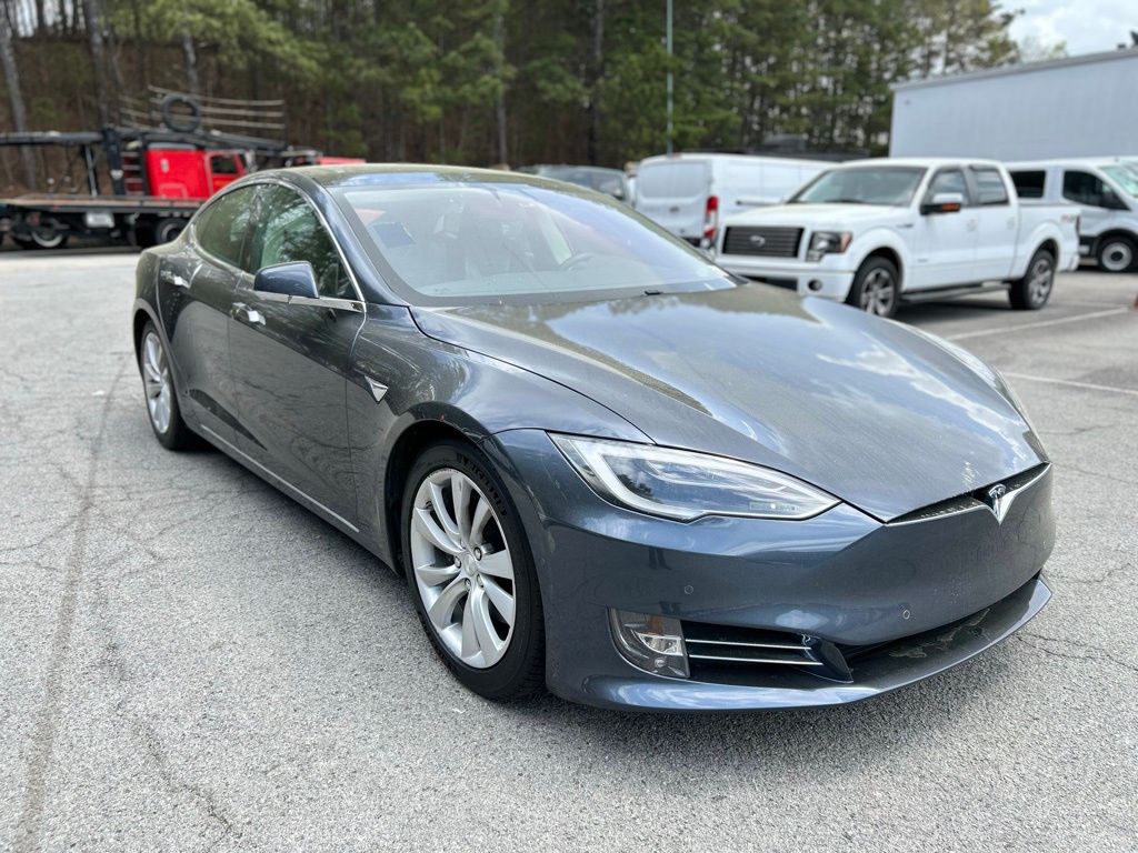 Gray 2016 Tesla Model S 90D AWD Sedan All-Wheel Drive 1-Speed Automatic