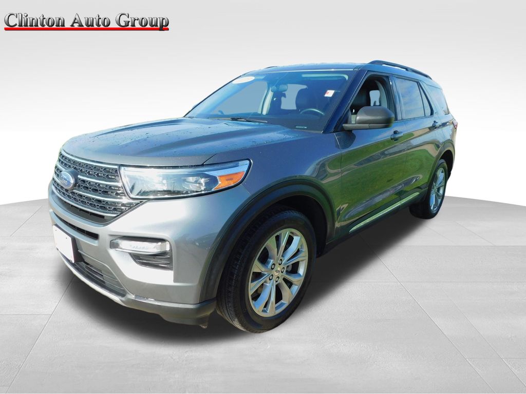 Gray Metallic 2023 Ford Explorer XLT AWD SUV / Crossover All-Wheel Drive Automatic