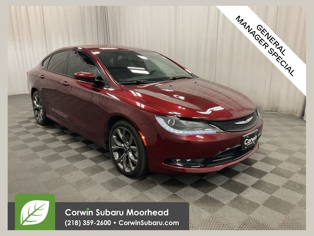 Velvet Red Pearlcoat 2015 Chrysler 200 S Sedan FWD Sedan Front-Wheel Drive 9-Speed Automatic