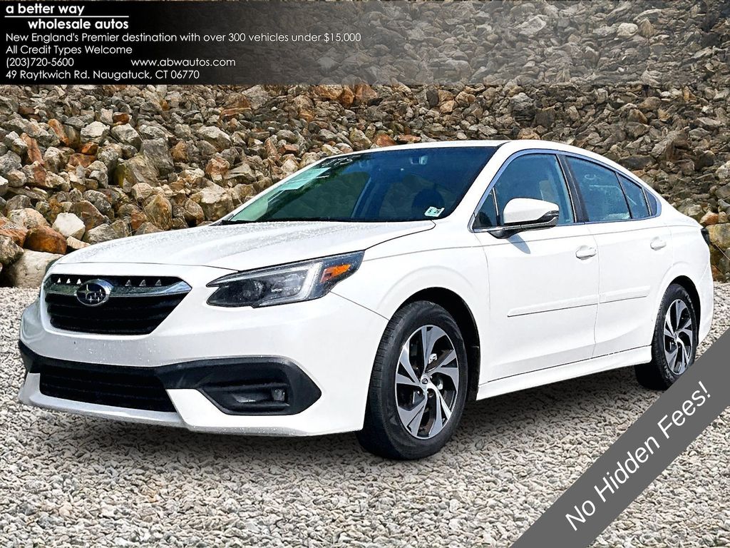 Crystal White Pearl 2021 Subaru Legacy Sedan All-Wheel Drive Continuously Variable Transmission
