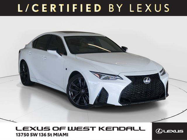 Ultra White 2025 Lexus IS 350 F Sport Design RWD Sedan Rear-Wheel Drive 8-Speed Automatic