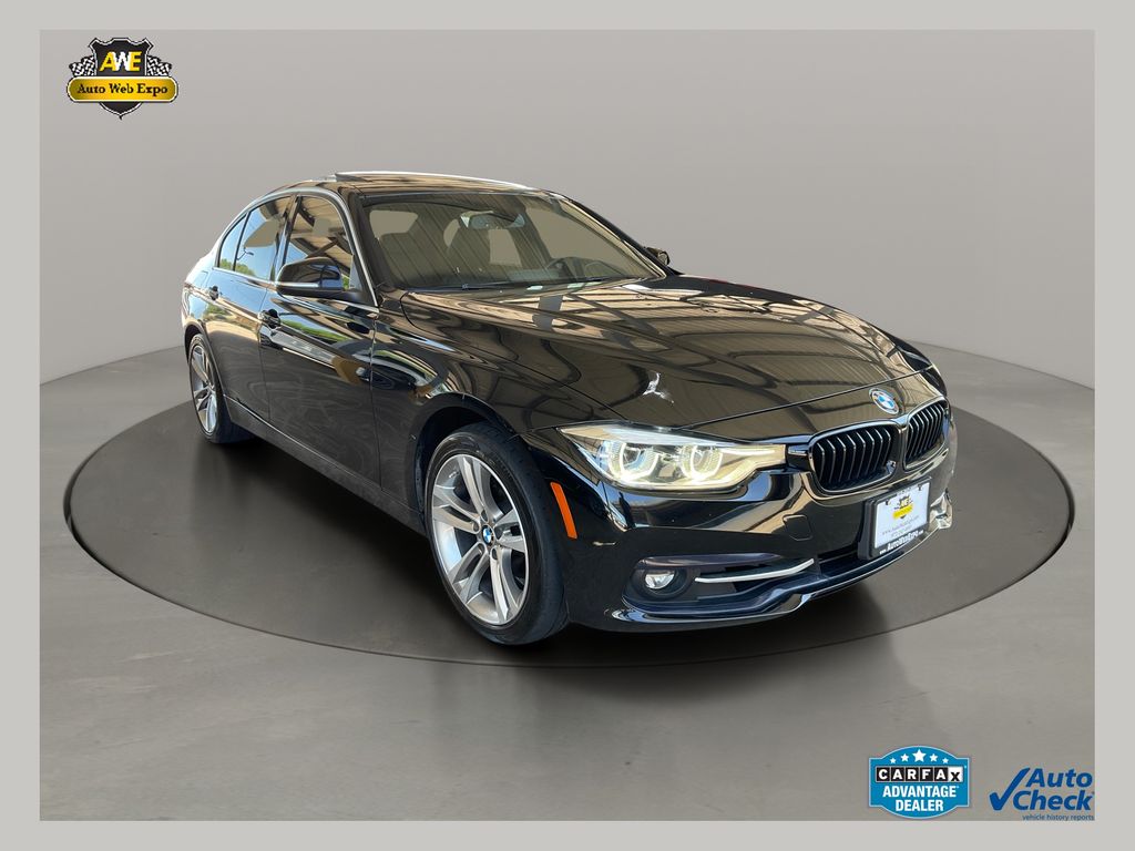 Jet Black 2018 BMW 3 Series Sedan Rear-Wheel Drive 8-Speed Automatic
