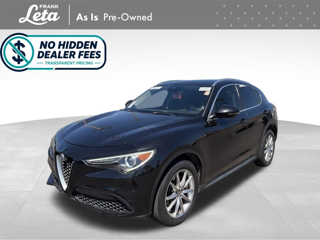 Vulcano Black Metallic 2019 Alfa Romeo Stelvio SUV / Crossover All-Wheel Drive 8-Speed Automatic
