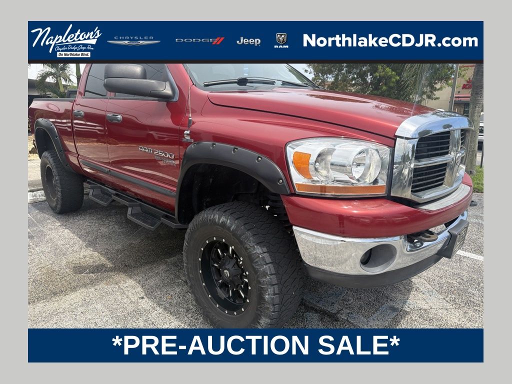 Inferno Red Crystal Pearl 2006 Dodge RAM 2500 Pickup Truck Four-Wheel Drive 4-Speed Automatic