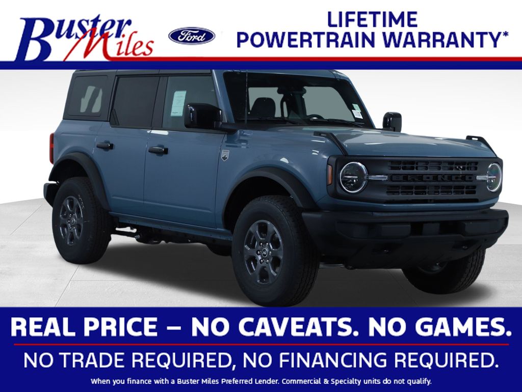 Blue (Azure Gray Metallic Tri-Coat) 2025 Ford Bronco Big Bend 4-Door 4WD SUV / Crossover Four-Wheel Drive Automatic
