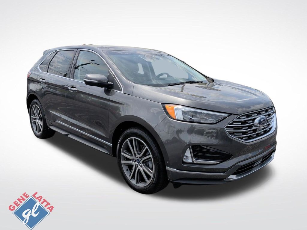 Gray (Magnetic Metallic) 2019 Ford Edge Titanium AWD SUV / Crossover All-Wheel Drive 8-Speed Automatic