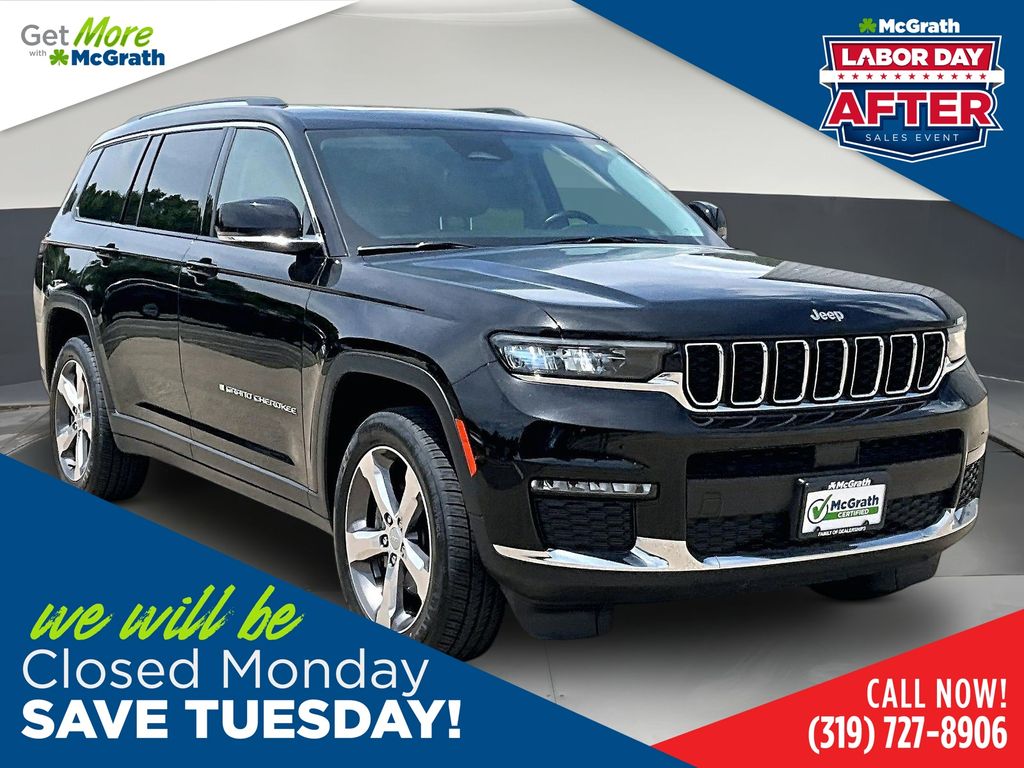 Diamond Black Crystal Pearlcoat 2021 Jeep Grand Cherokee L SUV / Crossover Four-Wheel Drive 8-Speed Automatic