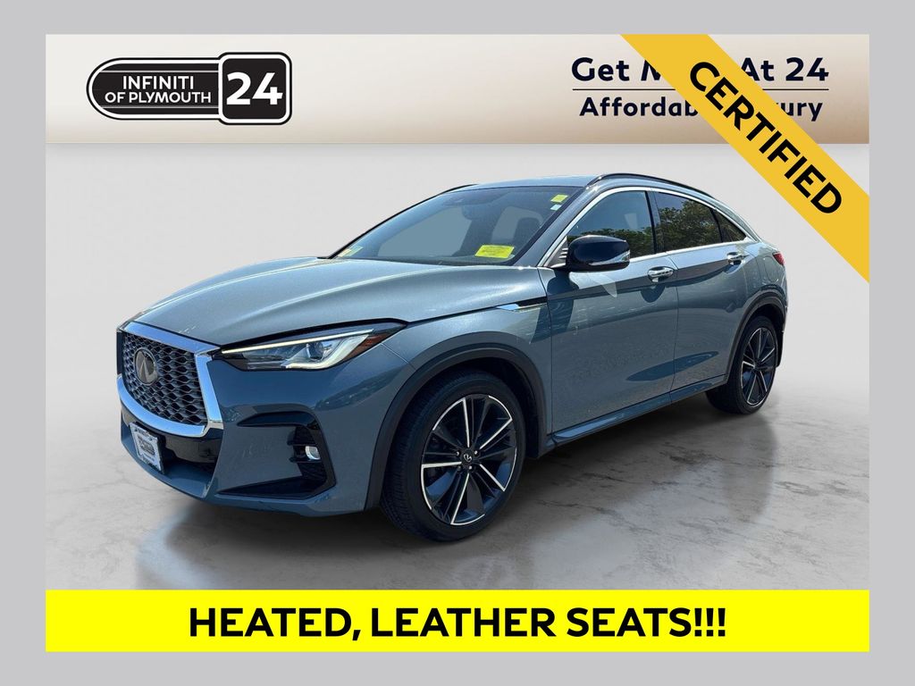Slate Gray 2023 INFINITI QX55 SUV / Crossover All-Wheel Drive Continuously Variable Transmission