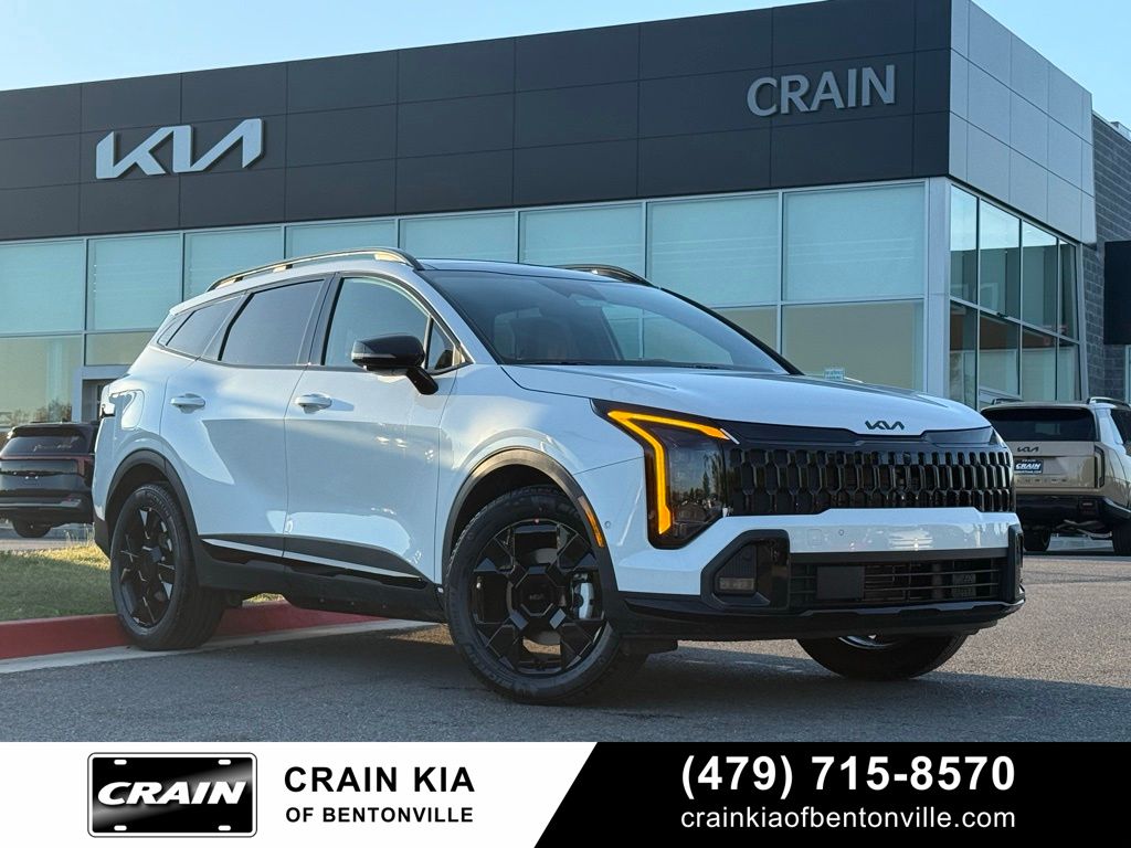 White Pearl 2026 Kia Sportage Hybrid Plug-In X-Line Prestige AWD SUV / Crossover All-Wheel Drive 6-Speed Automatic