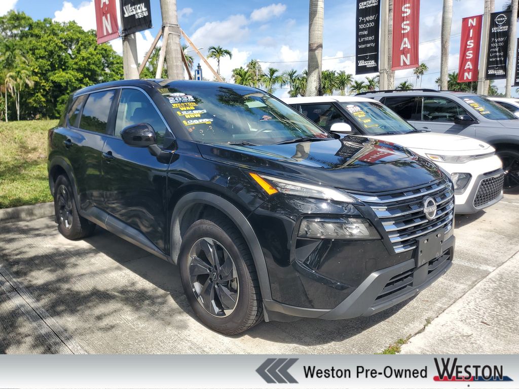 Super Black 2025 Nissan Rogue SUV / Crossover Front-Wheel Drive Continuously Variable Transmission