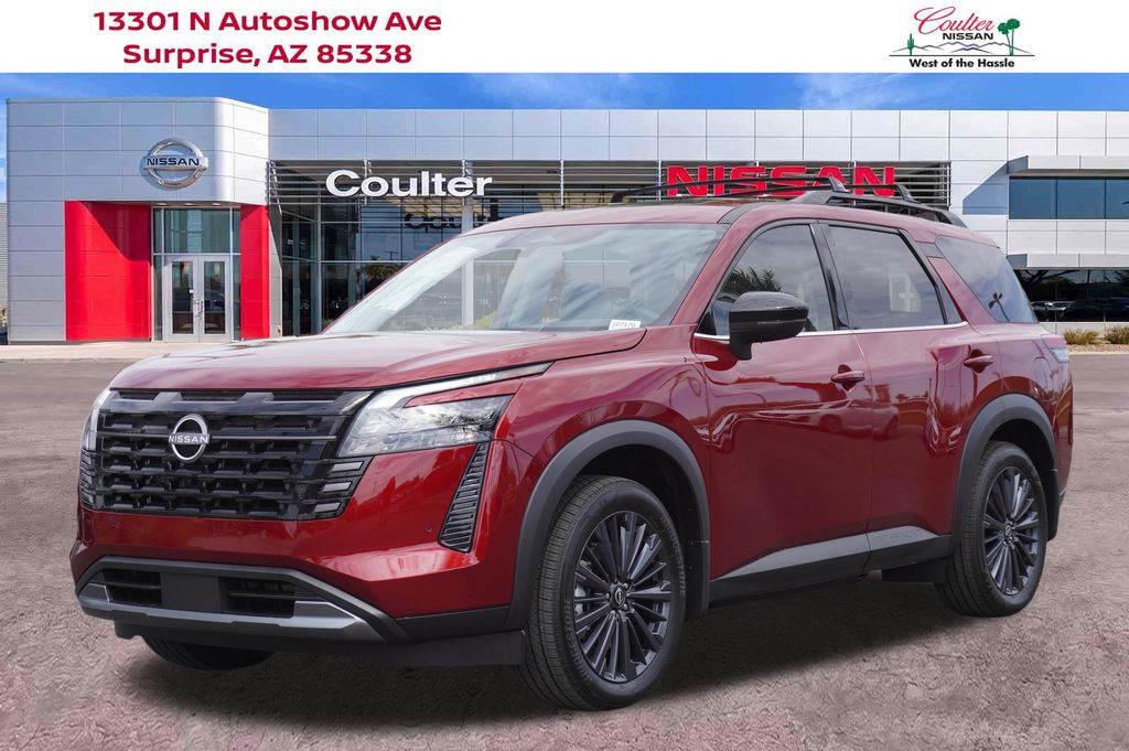Red (Scarlet Ember Tintcoat) 2026 Nissan Pathfinder SUV / Crossover Front-Wheel Drive 9-Speed Automatic