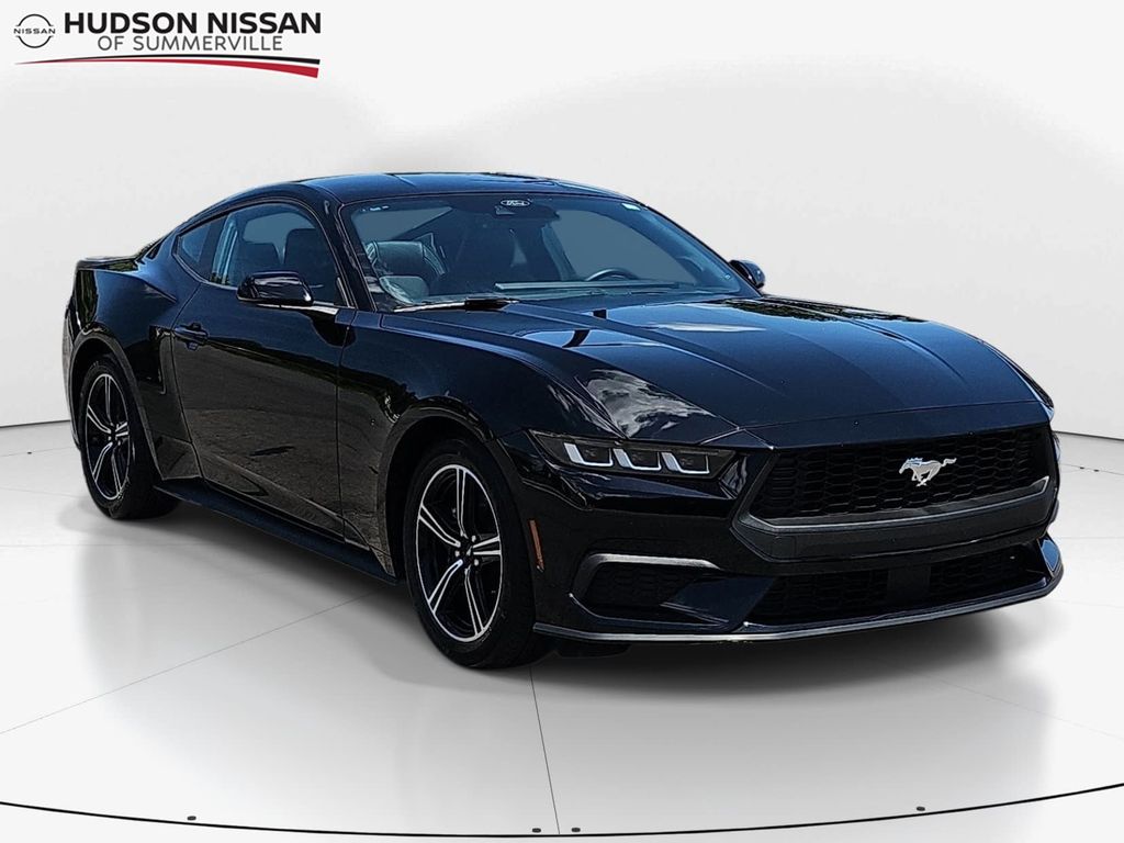 Shadow Black 2024 Ford Mustang Coupe Rear-Wheel Drive Automatic