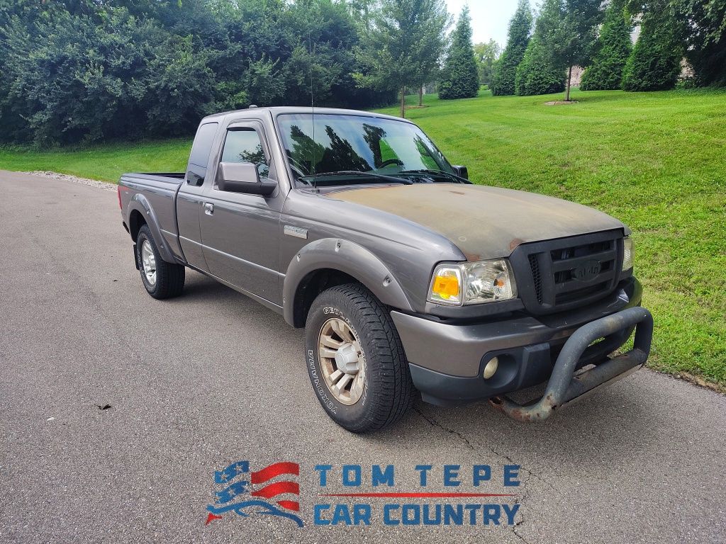 Dark Shadow Gray Clearcoat Metallic 2009 Ford Ranger Pickup Truck Four-Wheel Drive 5-Speed Manual Overdrive