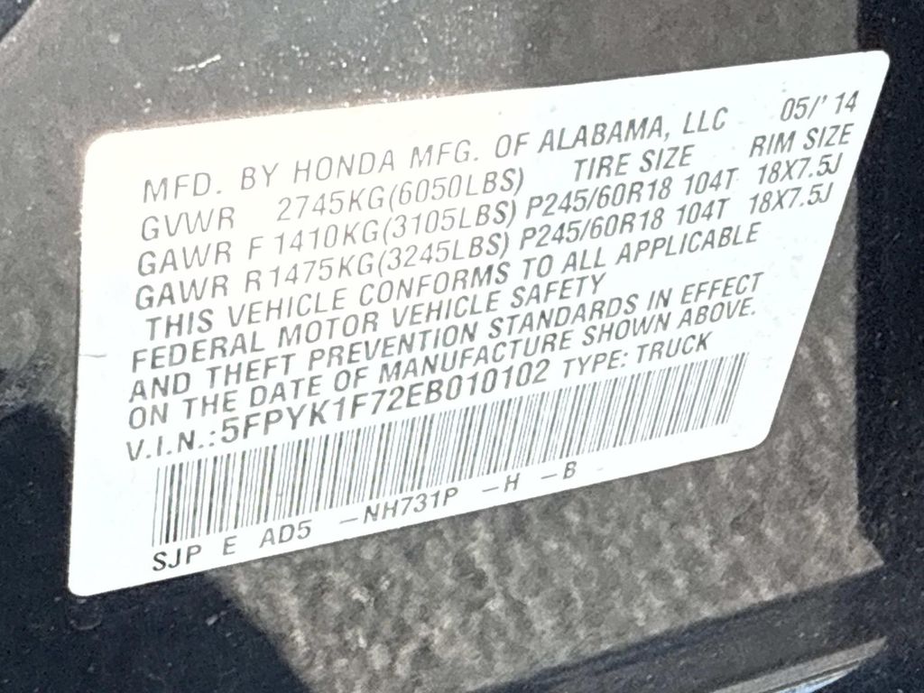 Used 2014 Honda Ridgeline Truck