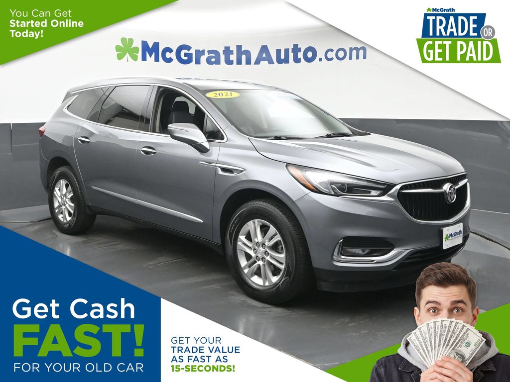 Satin Steel Gray Metallic 2021 Buick Enclave SUV / Crossover Four-Wheel Drive 9-Speed Automatic