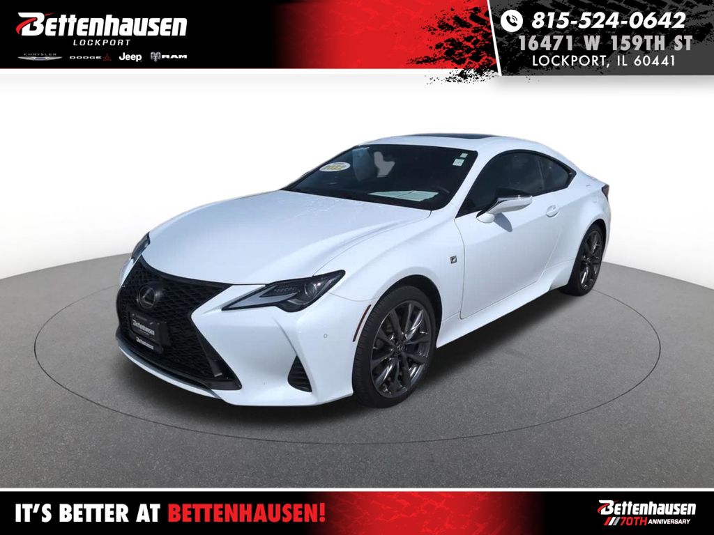 Ultra White 2022 Lexus RC Coupe All-Wheel Drive 6-Speed Automatic