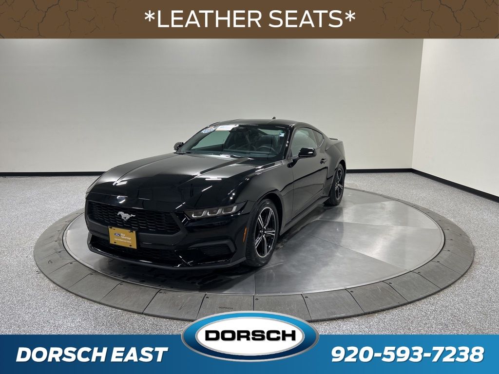 Shadow Black 2024 Ford Mustang EcoBoost Premium Fastback RWD Coupe Rear-Wheel Drive Automatic