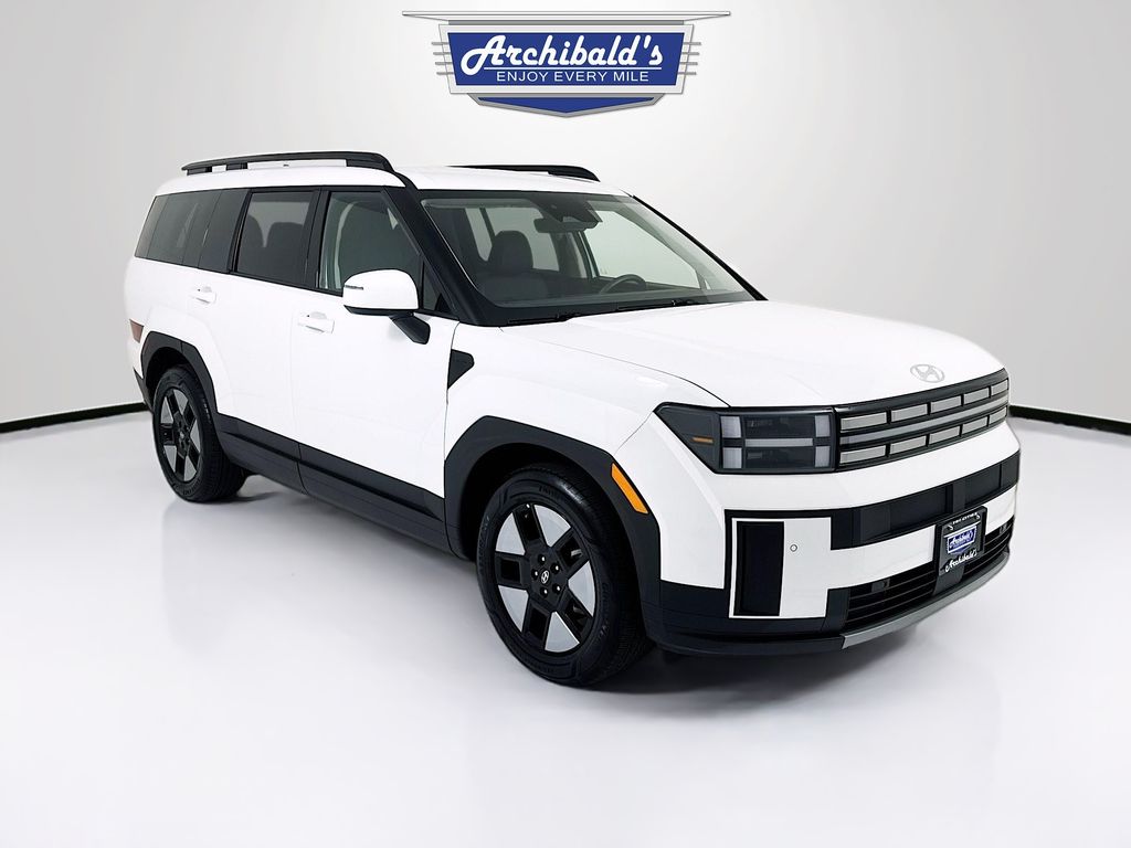 Serenity White 2025 Hyundai Santa Fe Hybrid SEL AWD SUV / Crossover All-Wheel Drive 6-Speed Automatic