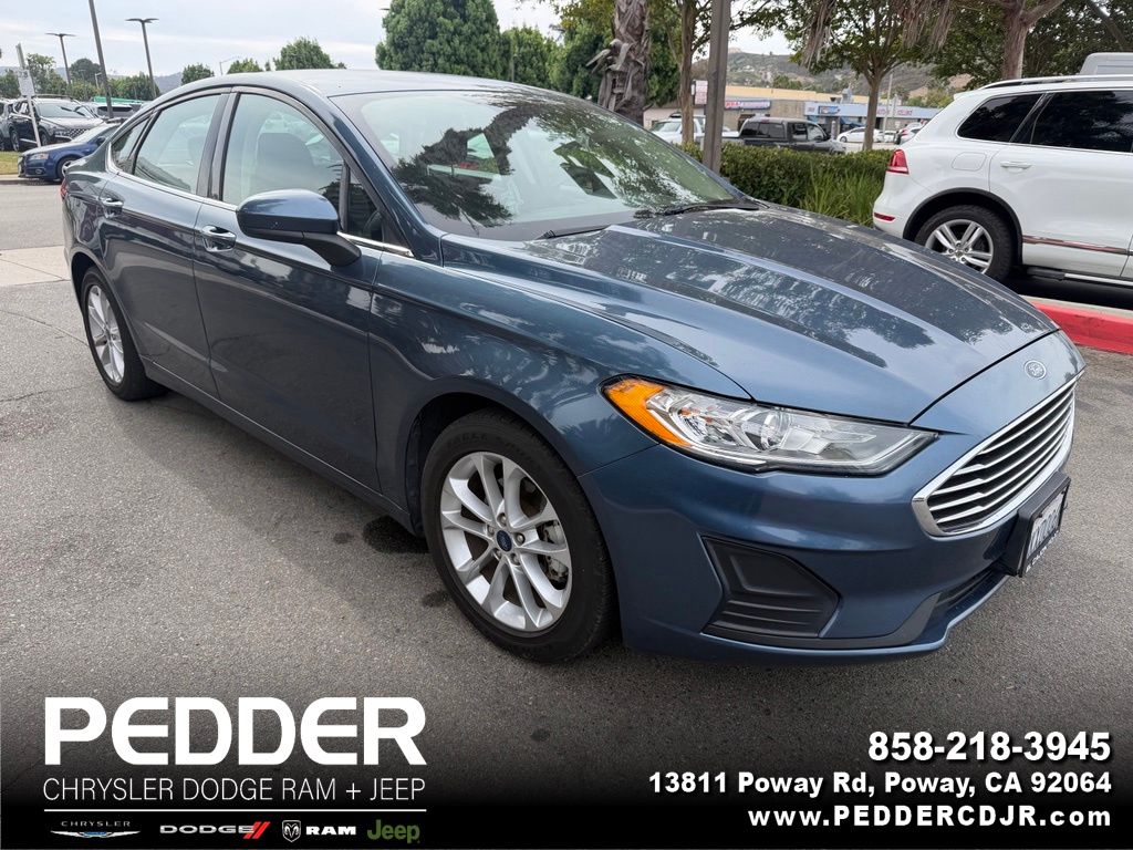 Blue Metallic 2019 Ford Fusion Sedan Front-Wheel Drive 6-Speed Automatic