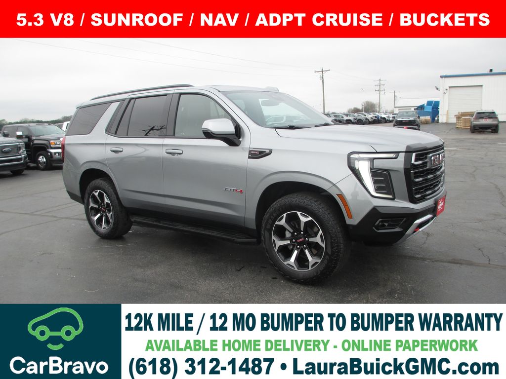 Sterling Metallic 2025 GMC Yukon AT4 4WD SUV / Crossover Four-Wheel Drive