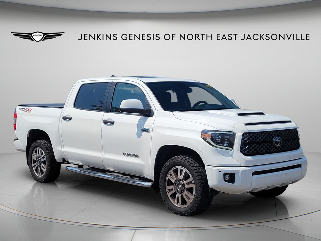 Super White 2021 Toyota Tundra Pickup Truck Four-Wheel Drive 6-Speed Automatic