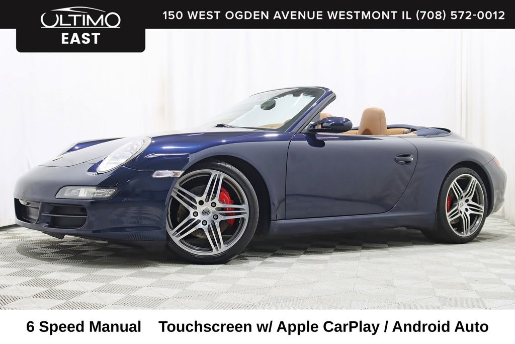 Midnight Blue Metallic 2007 Porsche 911 Carrera S Cabriolet RWD Convertible 6-Speed Manual Overdrive
