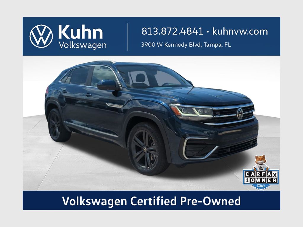 Tourmaline Blue Metallic 2022 Volkswagen Atlas Cross Sport SUV / Crossover All-Wheel Drive 8-Speed Automatic