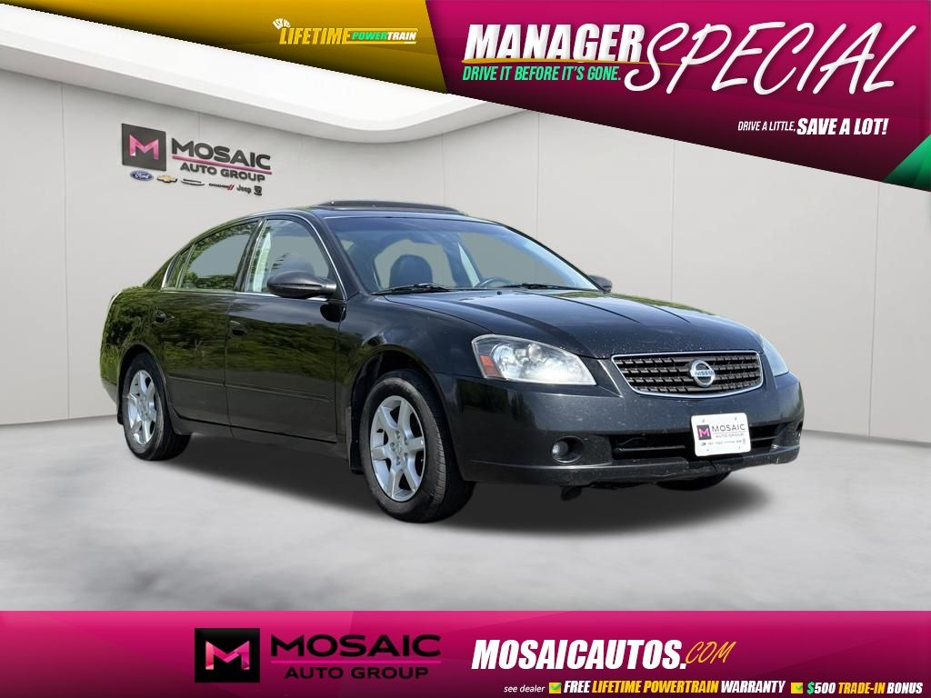 Super Black 2006 Nissan Altima Sedan Front-Wheel Drive 4-Speed Automatic Overdrive