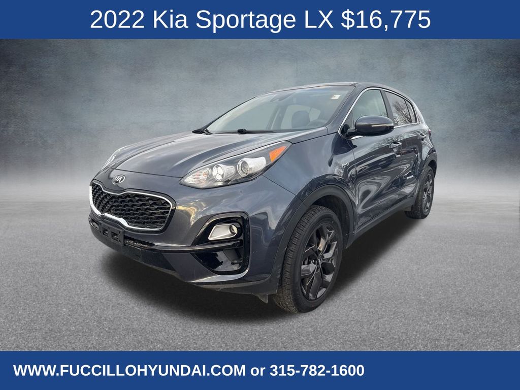 Pacific Blue 2022 Kia Sportage LX AWD SUV / Crossover All-Wheel Drive 6-Speed Automatic Overdrive