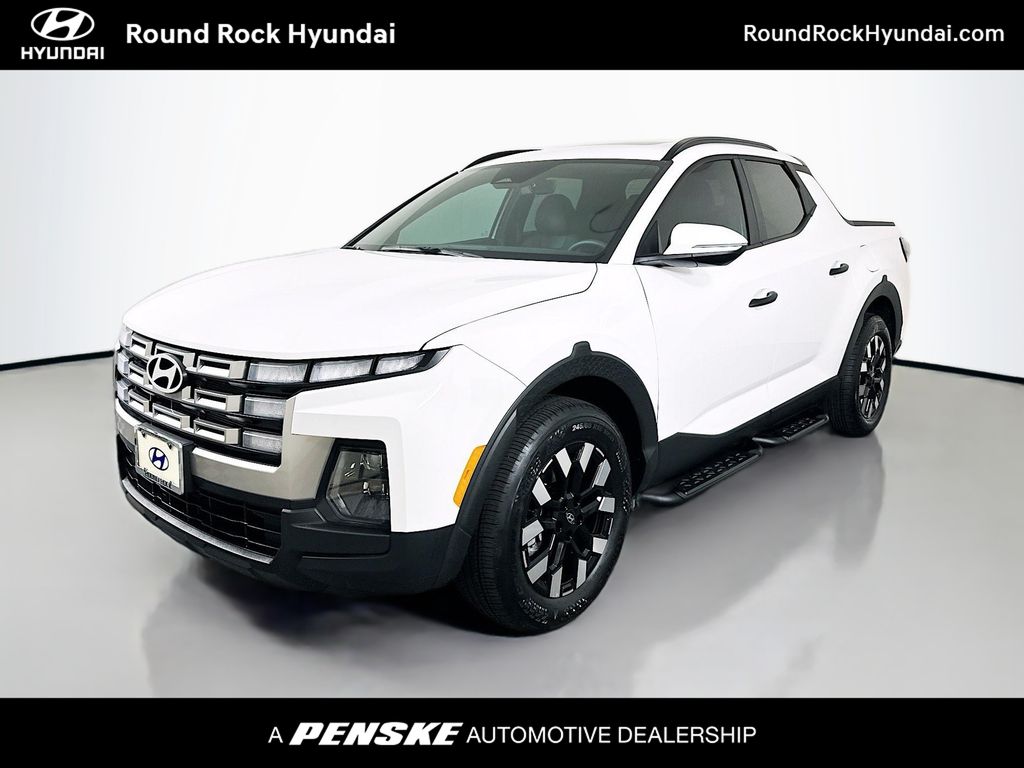 White 2025 Hyundai Santa Cruz SEL Activity FWD Pickup Truck Front-Wheel Drive 8-Speed Automatic