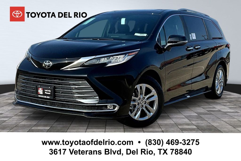 Midnight Black Metallic 2026 Toyota Sienna Minivan All-Wheel Drive Continuously Variable Transmission