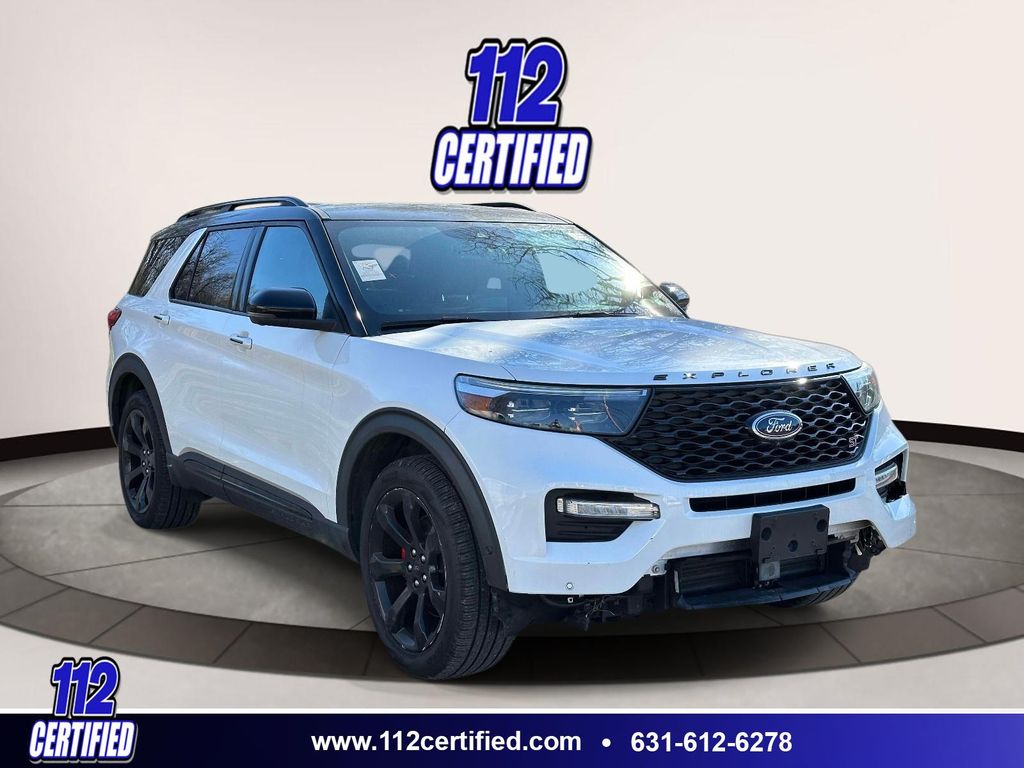 White Metallic 2020 Ford Explorer ST AWD SUV / Crossover All-Wheel Drive Automatic