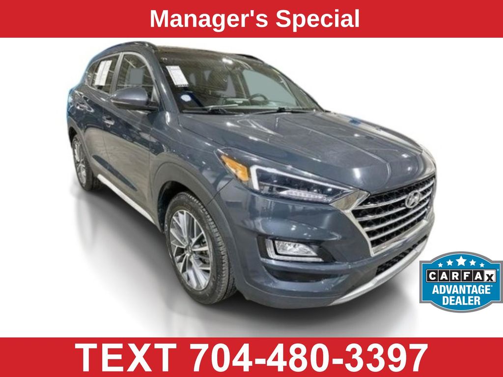 Blue 2021 Hyundai Tucson SUV / Crossover Front-Wheel Drive 6-Speed Automatic